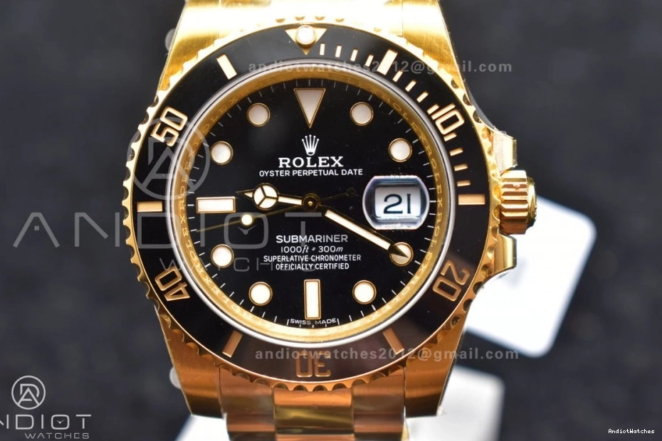 Bold 904L Edition Black VS Submariner 1:1 YG 1138 Steel Ceramic VSF Best 126618 LN 0424